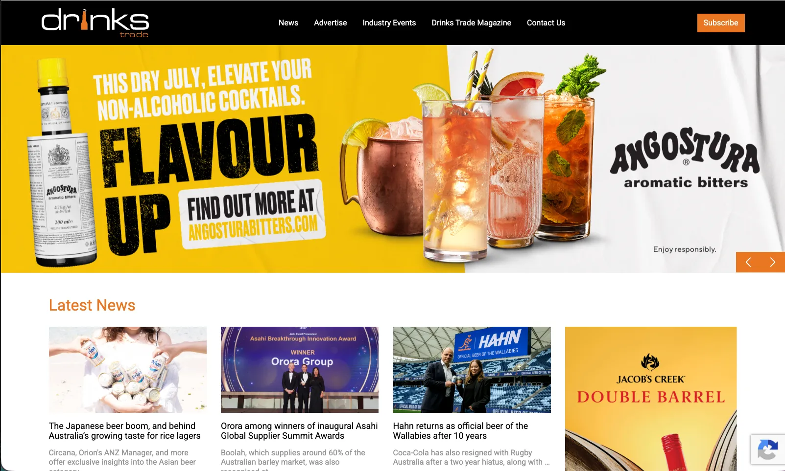 Drinks Trade homepage