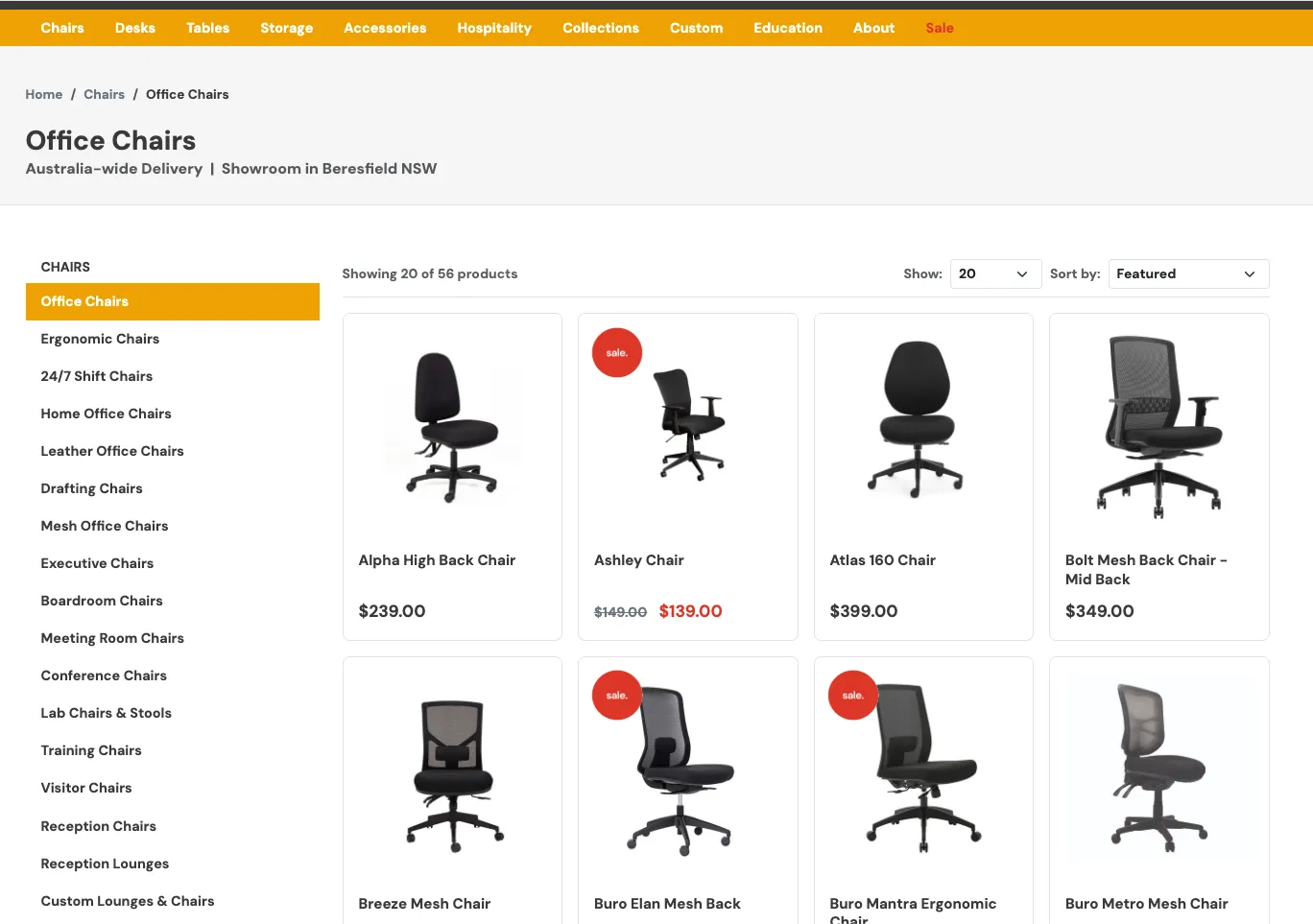 Hunter Office Furniture office chairs listing